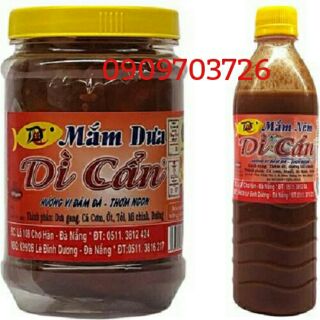 Combo 1 hủ mắm dưa 500mg+1 chai mắm nêm 500ml