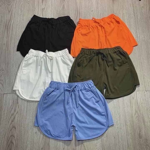 Quần short nữ vải thun da cá cạp cao dây rút, freesize 40-57kg rất đẹp và thoải mái