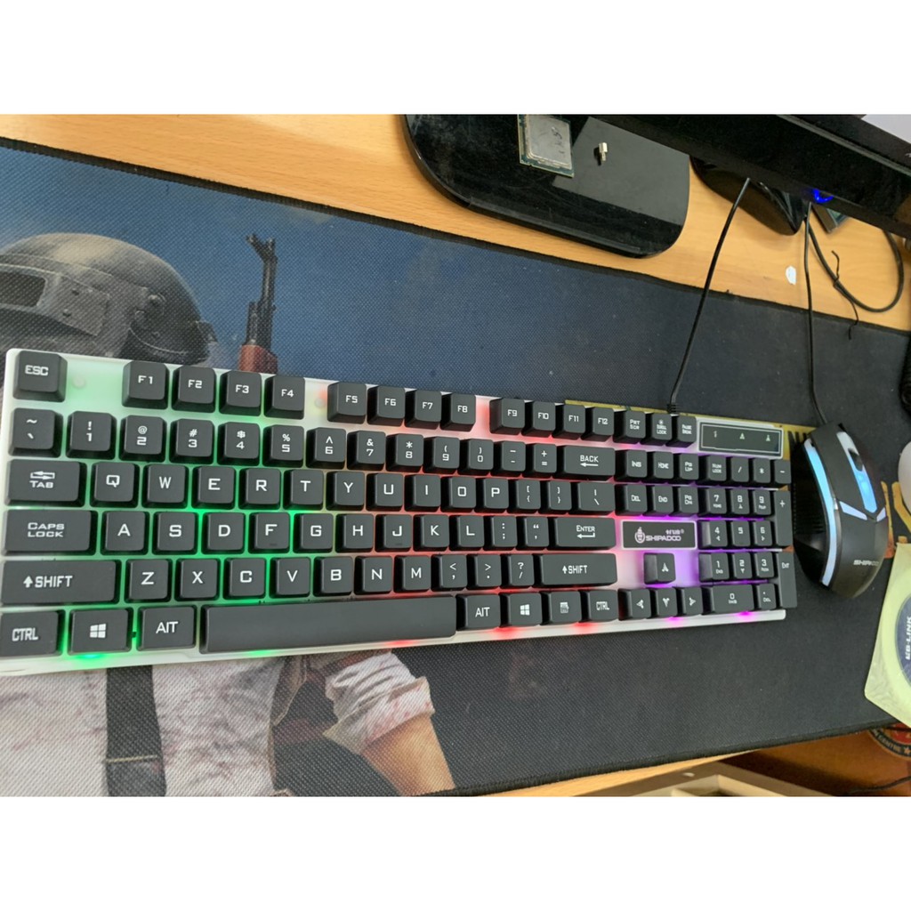 Phím chuột led SHIPADOO có dây. Bảo hành 12 tháng