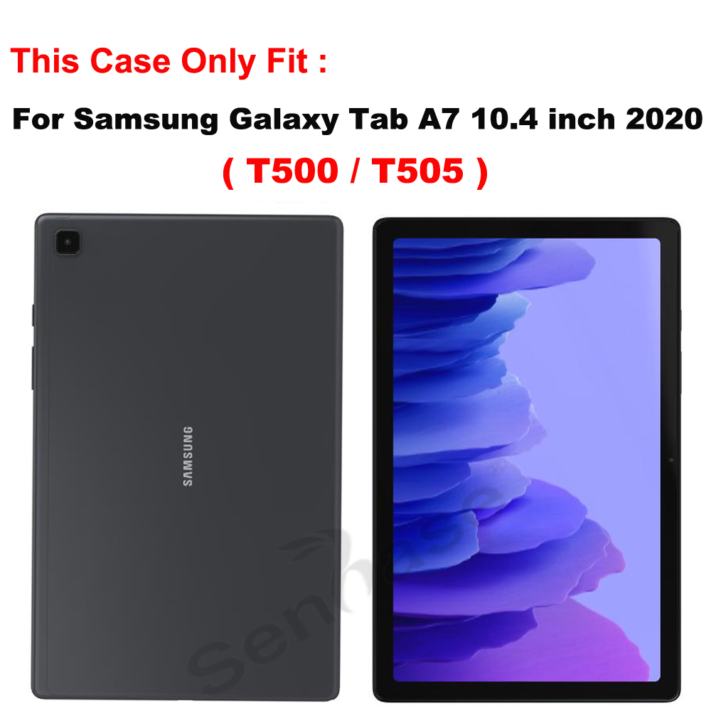 Ốp Máy Tính Bảng Pc Silicone 2 Trong 1 Chống Sốc Có Giá Đỡ Cho Samsung Galaxy Tab A7 10.4 Inch 2020 Sm-t500 Sm-t505