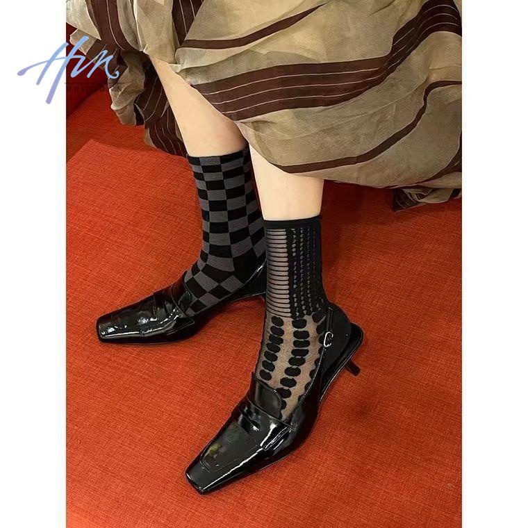 Giày Cao Gót Mũi Vuông Phong Cách Âu Mỹ Thời Trang Mùa Hè Mới 2022