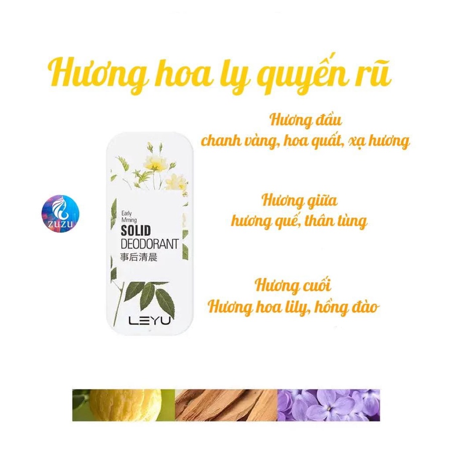 Nước hoa khô dạng sáp thơm lâu khử mùi với mùi hương thơm ngát WINK