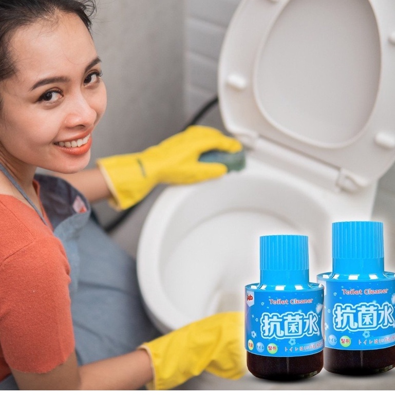 Lọ thả bồn cầu khử mùi, diệt khuẩn hàng xuất khẩu Nhật Bản AAB Blue 180g nắp xoay thông minh