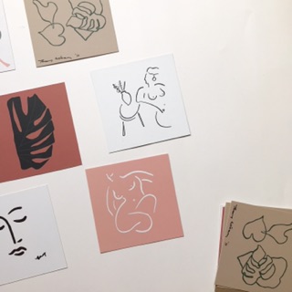 Postcard trừu tượng (2 mặt)