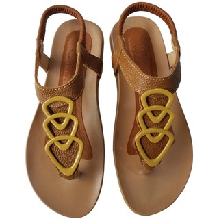 Giày sandal nữ quai kẹp da bò BIGGBEN HKD293