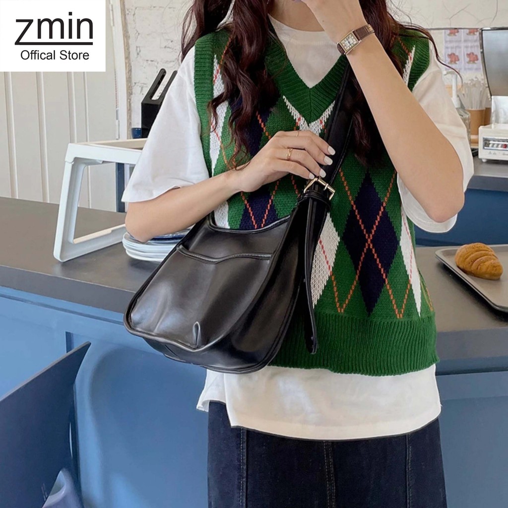 Túi đeo chéo da thời trang Zmin, chất liệu da cao cấp phong cách ulzzang - T066