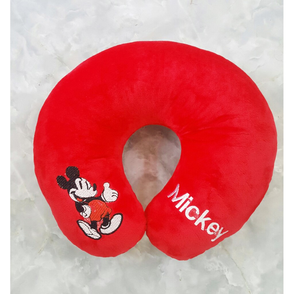 GỐI CHỮ U CHUỘT MICKEY U50 (MÀU ĐỎ)