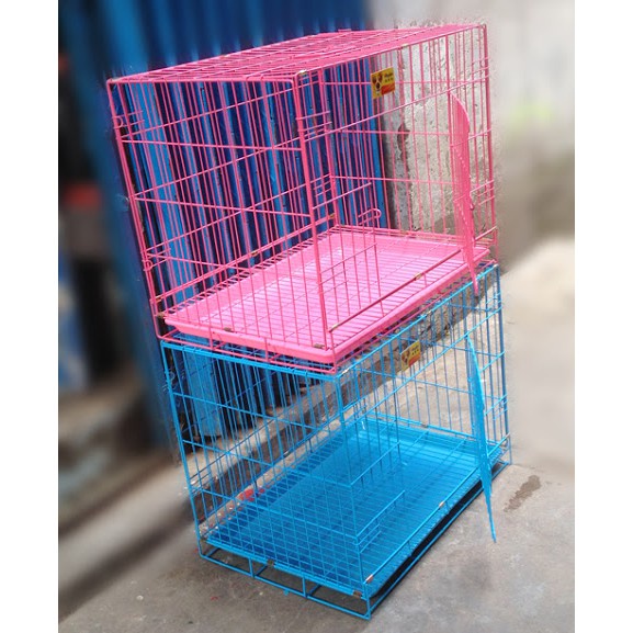 CHUỒNG LỒNG SIZE S - Dành cho các bạn thú nhỏ &lt;3kg - NAN DÀY - 2 CỬA KÈM KHAY
