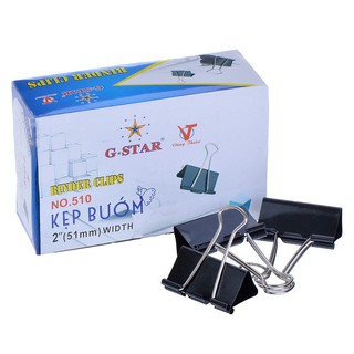 Hộp 12 cái kẹp bướm g-star 51mm