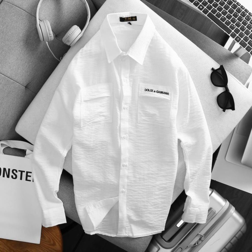 Áo Sơ Mi Vải Đũi Dài Tay Mát Mịn Không Nhăn Không Phai Không Xù Thoáng Mát, Thấm Hút, Kiểu Dáng Trẻ Trung | BigBuy360 - bigbuy360.vn