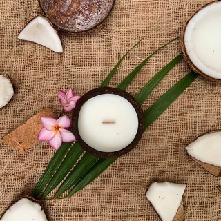 Nến Thơm Gáo Dừa - Cinnamon Spice ( Quế )