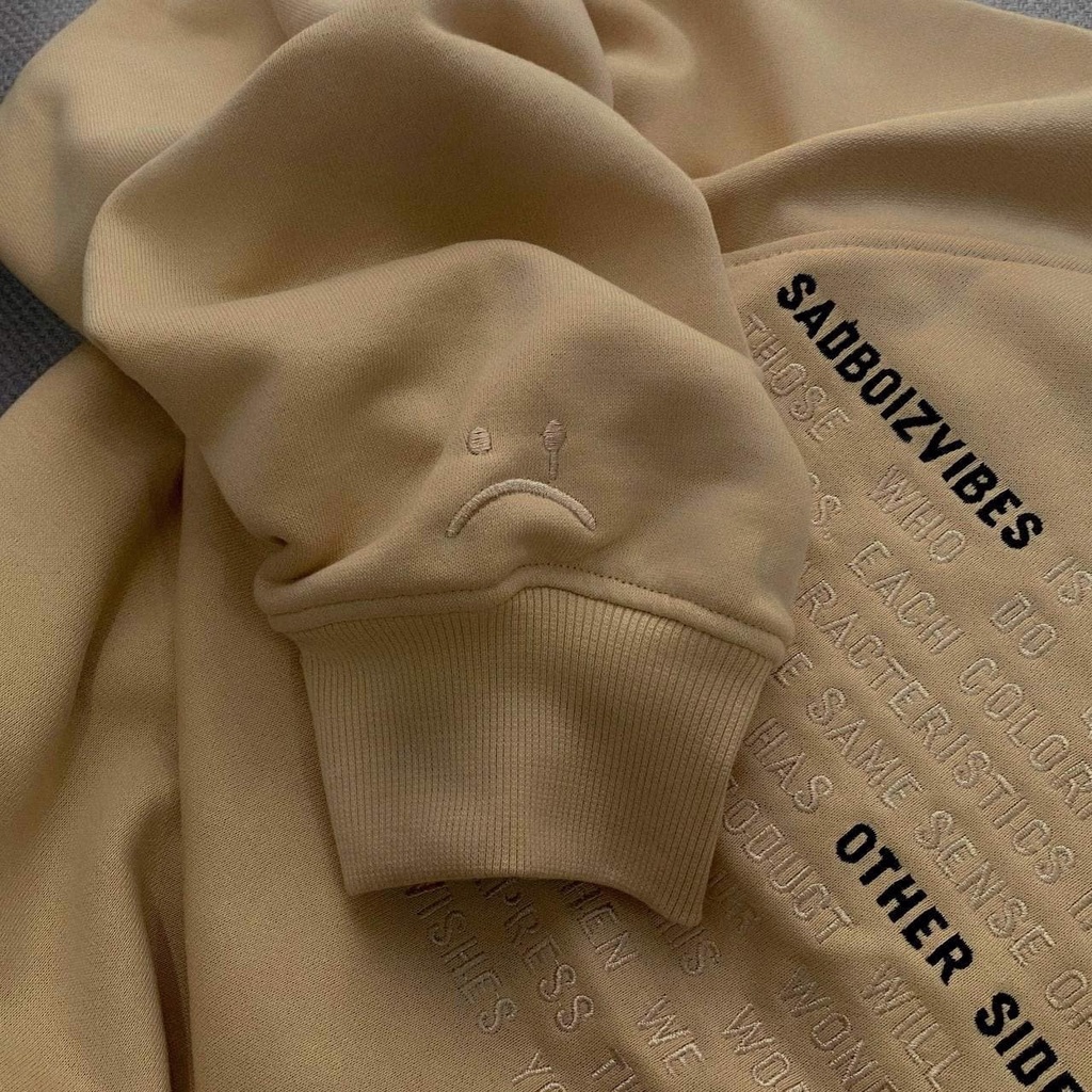 SADBOIZVIBES TOSS SWEATER - CREAM