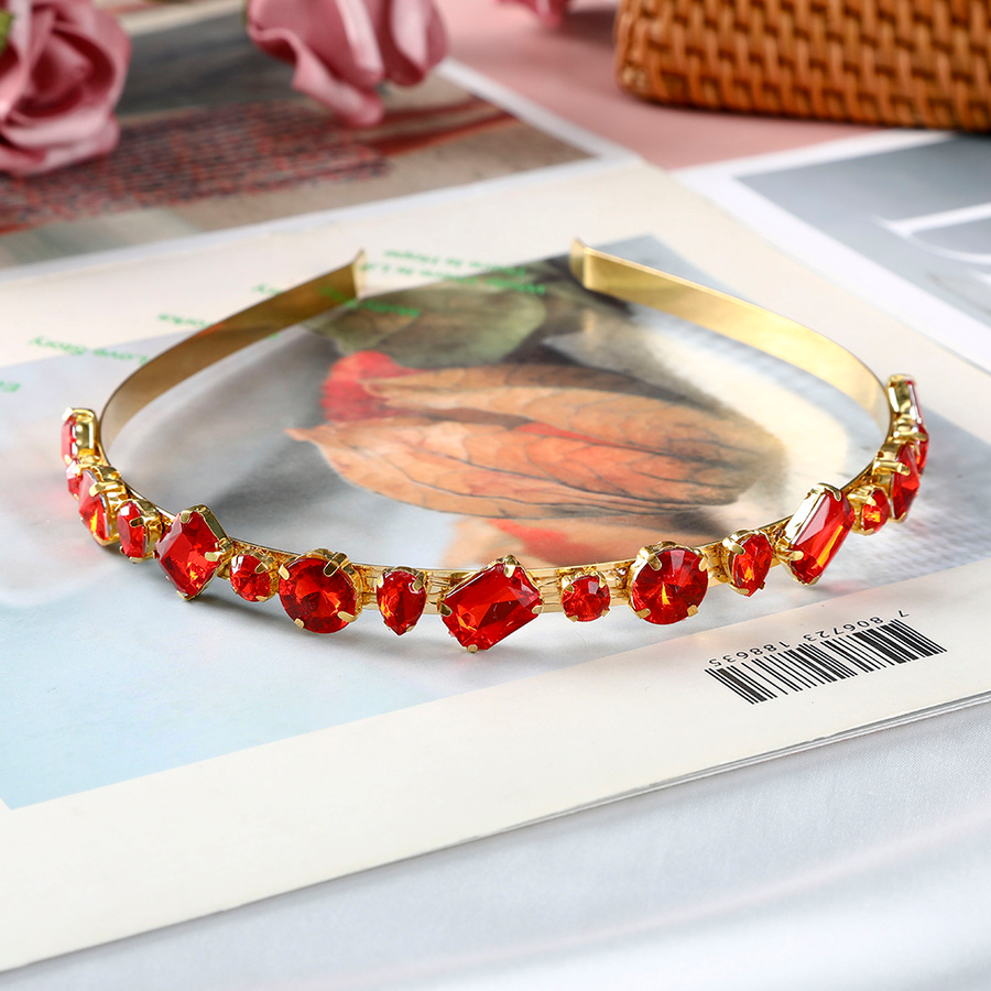 Băng Đô Cài Tóc Bằng Hợp Kim Đính Đá Nhiều Màu Sắc Xinh Xắn Dành Cho Nữ