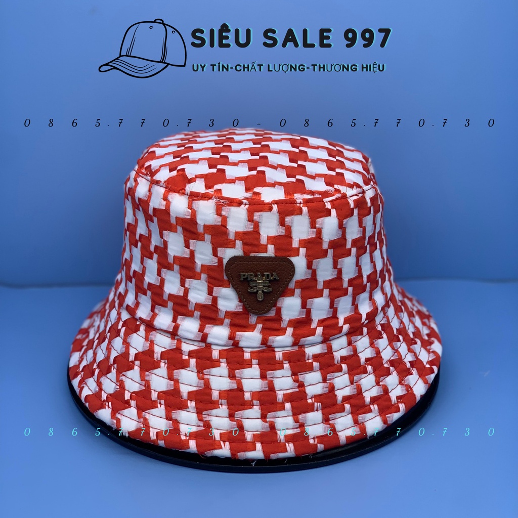 MŨ BUCKET ZICZAC BỜ RA ĐÀ CHẤT LƯỚI CƯỚC LOGO TAM GIÁC HOT TREND