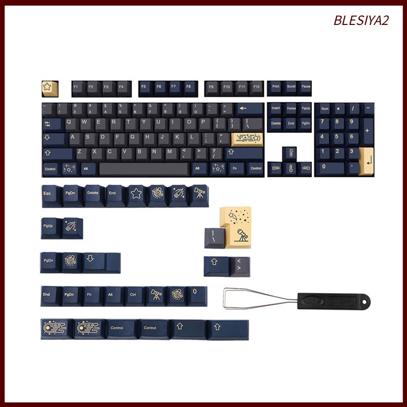 135 Keys Kit PBT Key Caps Keycaps for Cherry MX Mechanical Keyboard Durable