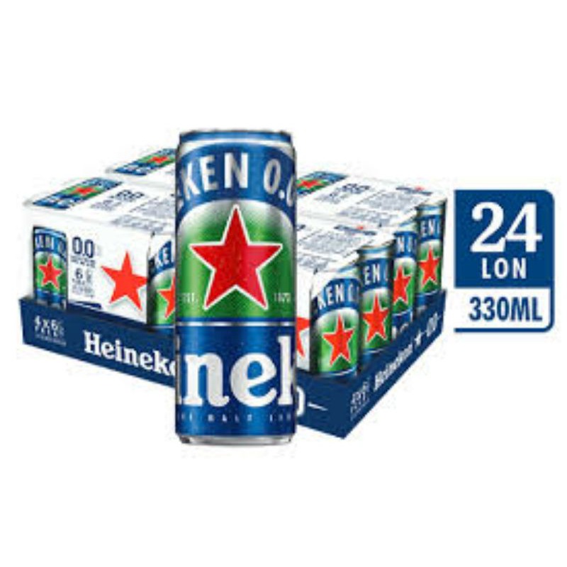 ( Giao hỏa tốc ) Bia Heineken Thùng 24 lon không cồn lon 330ml