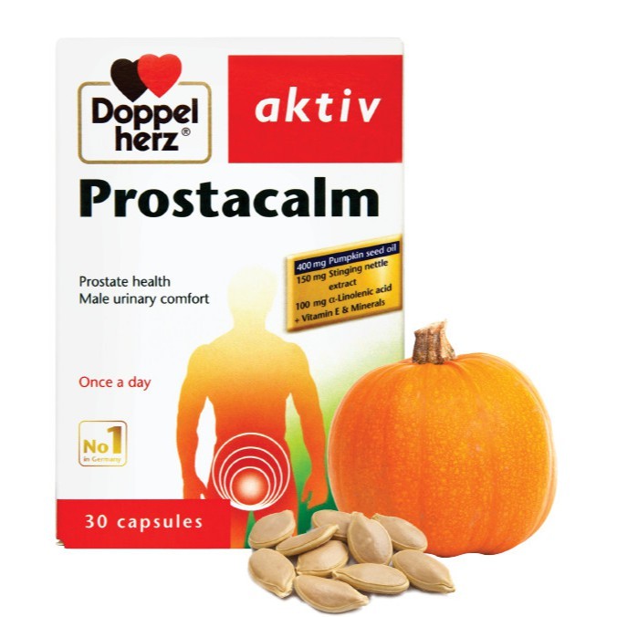 [TPCN Nhập Khẩu] Viên uống cho người phì đại tiền liệt tuyến Doppelherz Aktiv Prostacalm (Hộp 30 viên)