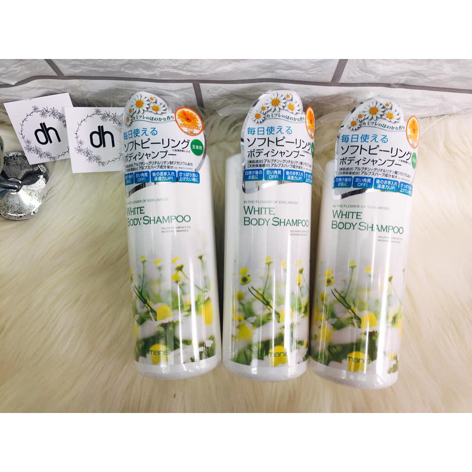 SỮA TẮM TRẮNG DA MANIS WHITE BODY SHAMPOO Nội địa Nhật 450g