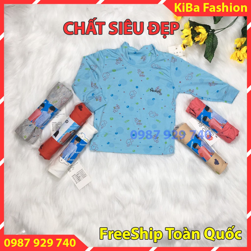 [FreeShip TOÀN QUỐC] 3 chiếc Áo giữ nhiệt thu đông cotton ĐẸP co giãn 4 chiều cho bé Trai/Gái 4-12kg- AGNH0180 -Ảnh thật