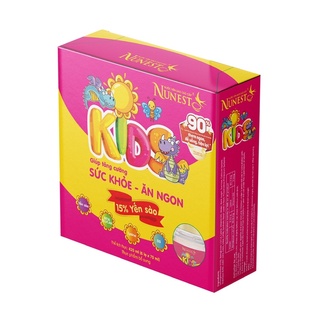 Lốc nước yến sào cao cấp Nunest kids cho trẻ em lốc 6 lọ x 70ml