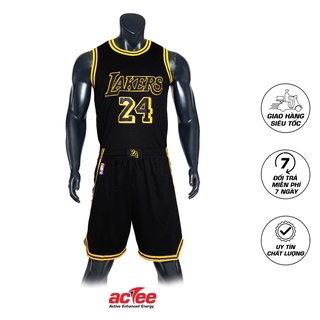Đồ bóng rổ Actee LA Lakers màu Đen