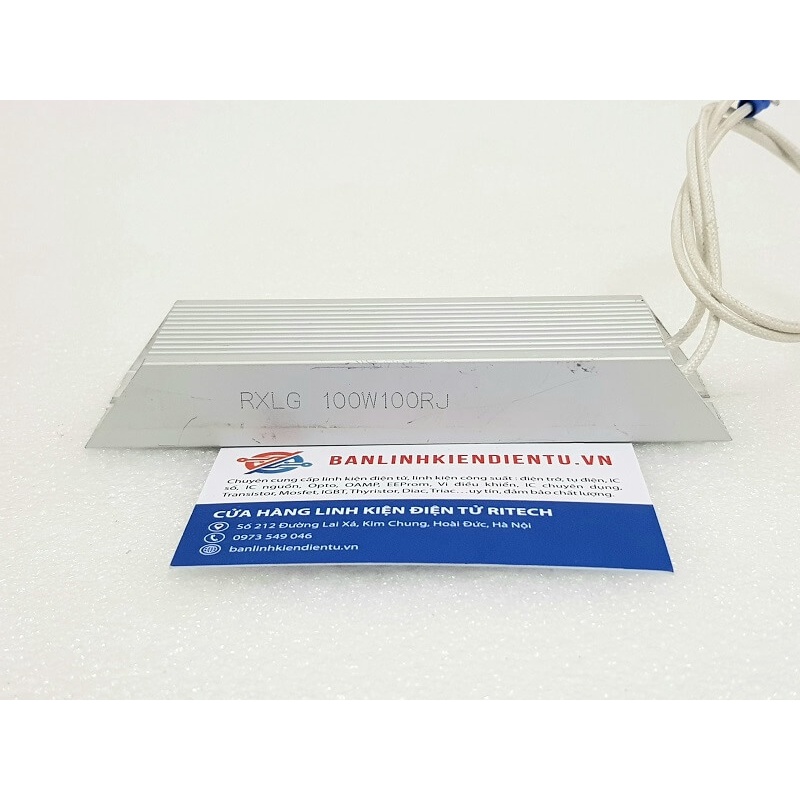 Điện trở công suất, điện trở xả RXLG 100W100RJ ( 100W 100RJ ) 140x40x20mm