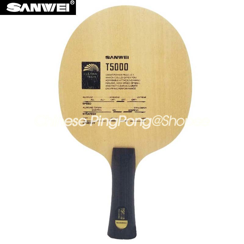 Vợt Đánh Bóng Bàn Bằng Carbon SANWEI T5000