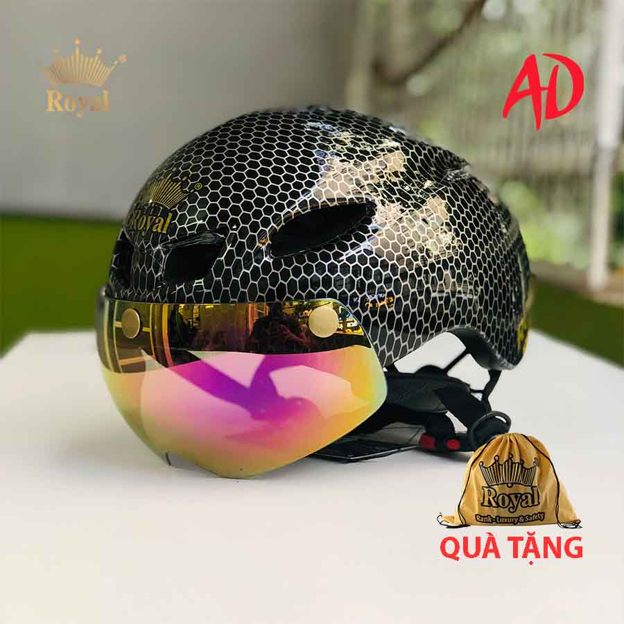 Mũ xe đạp thể thao Royal md16 tem 06 chính hãng, giống poc 01, bảo hành 12 tháng, freeship toàn quốc