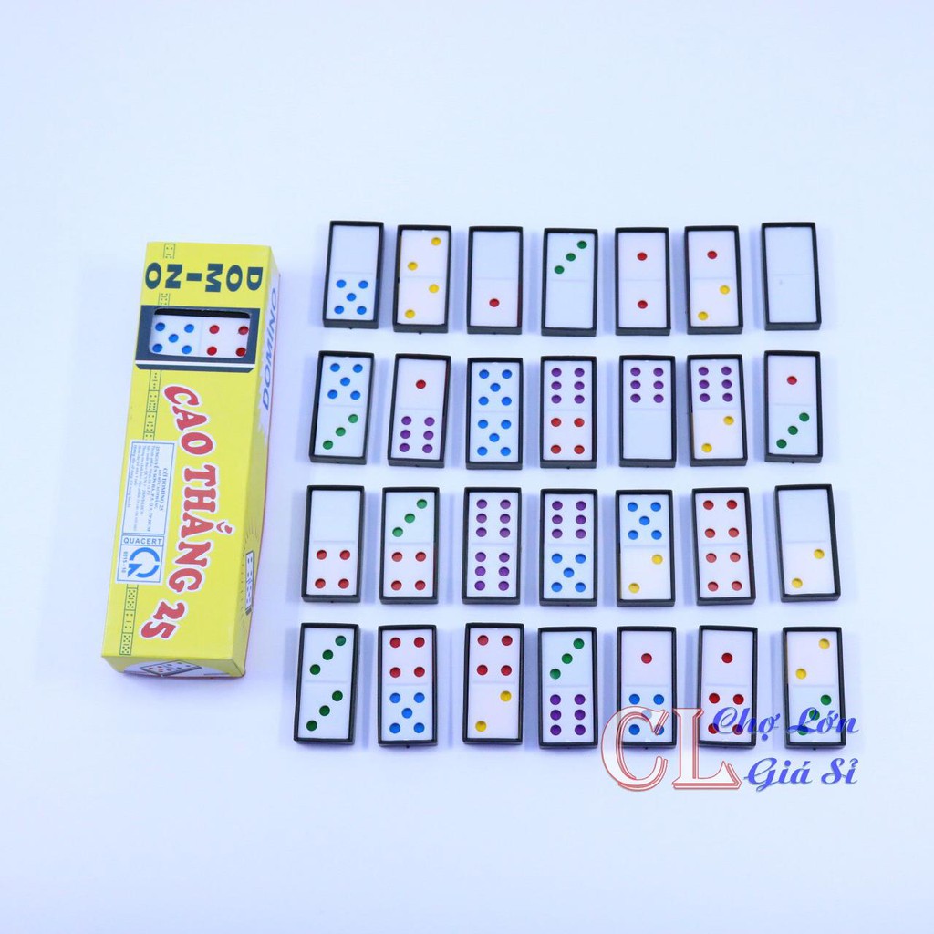 Hộp Đồ Chơi Bộ Cờ Domino Cao Thắng Bằng Nhựa - Bộ Cờ Domino Giải Trí