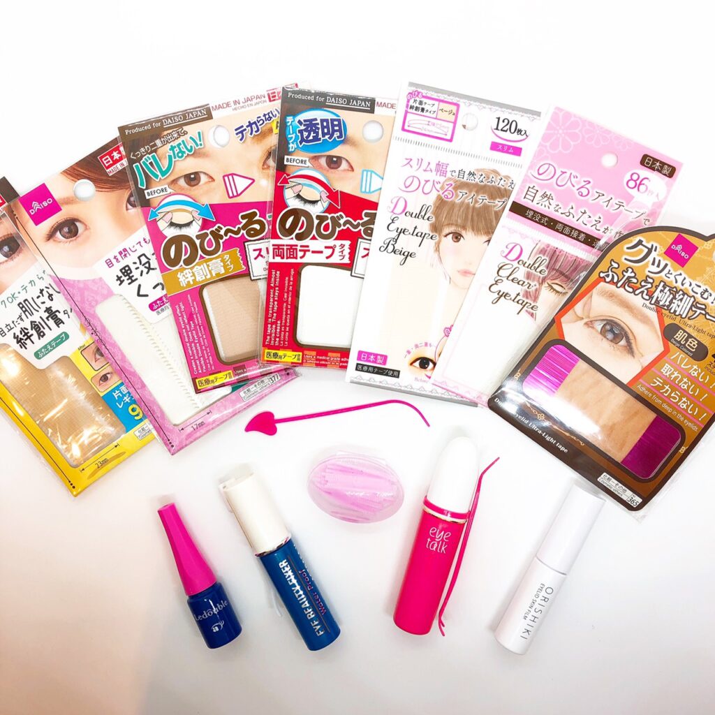 [Sản xuất tại Nhật] Miếng Dán Kích Mí Tàng Hình Nhật Bản Daiso - Tạo Mắt Hai Mí Không Lộ Sẵn Keo