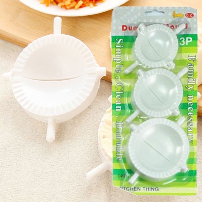 Bộ 3 khuôn bánh xếp, khuôn làm sủi cảo, há cảo giúp bạn làm những chiếc bánh đều, đẹp một cách nhanh chóng
