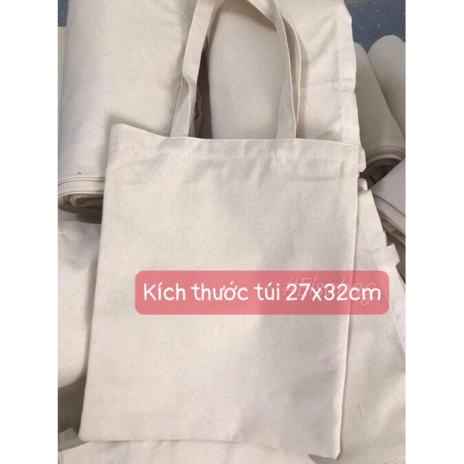 [GIÁ HỦY DIỆT ] Túi vải tote nữ Canvas trơn trắng