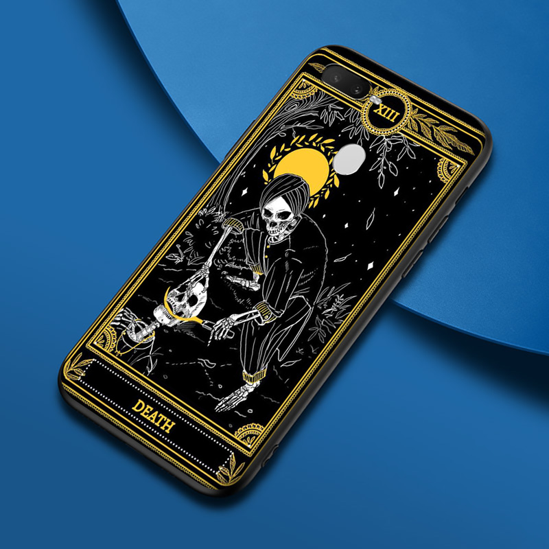 Ốp Điện Thoại Mềm Hình Death Tarot A38 Cho Oppo A3s A5 A37 Neo 9 A37 A39 A57 A5s A7 A59 F1s A77 F3 A83 F5 F7 F9 Pro