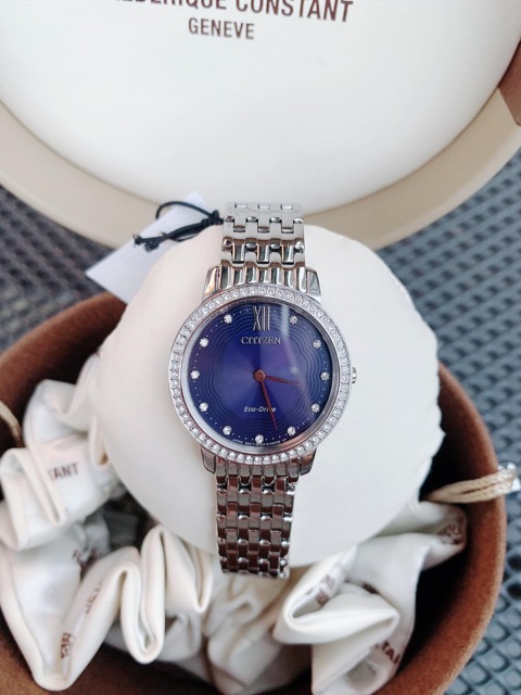 Đồng hồ nữ Citizen EX1480-58L 29mm máy Eco Drive năng lượng mặt trời, đính đá Swarovski