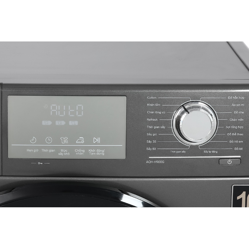 AQH-H900G -  MIỄN PHÍ CÔNG LẮP ĐẶT Máy sấy bơm nhiệt AQUA 9 Kg AQH-H900G