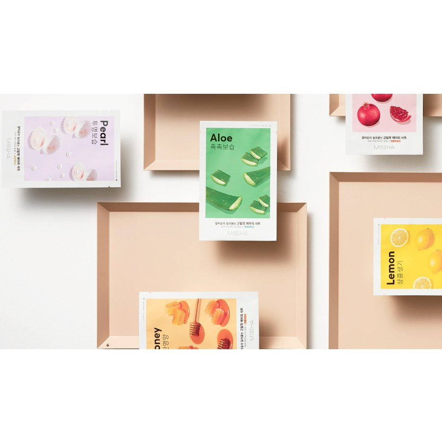 [Mã COSDEP -8% ĐH250k]Combo 10 Mặt Nạ Chiết Xuất Thiên Nhiên Missha Airy Fit Sheet Mask 19g x10