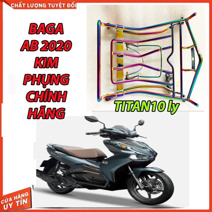 Baga AirBlade 2020 - 2021 và 2016-2019 Titan 7 màu, inox trắng và Sơn đen tĩnh điện