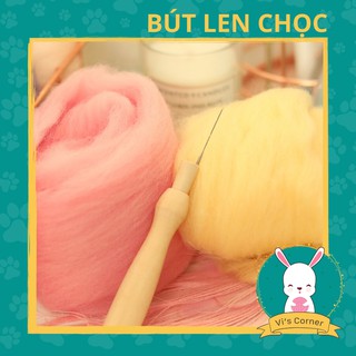[Dụng cụ len chọc chuyên dụng] Bút gỗ giữ kim Needle felting