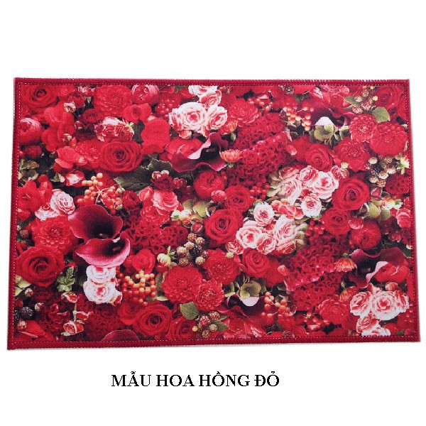 Thảm Lót Sàn Trang Trí Chống Trượt 40x60cm Sắc Hoa Sang Trọng