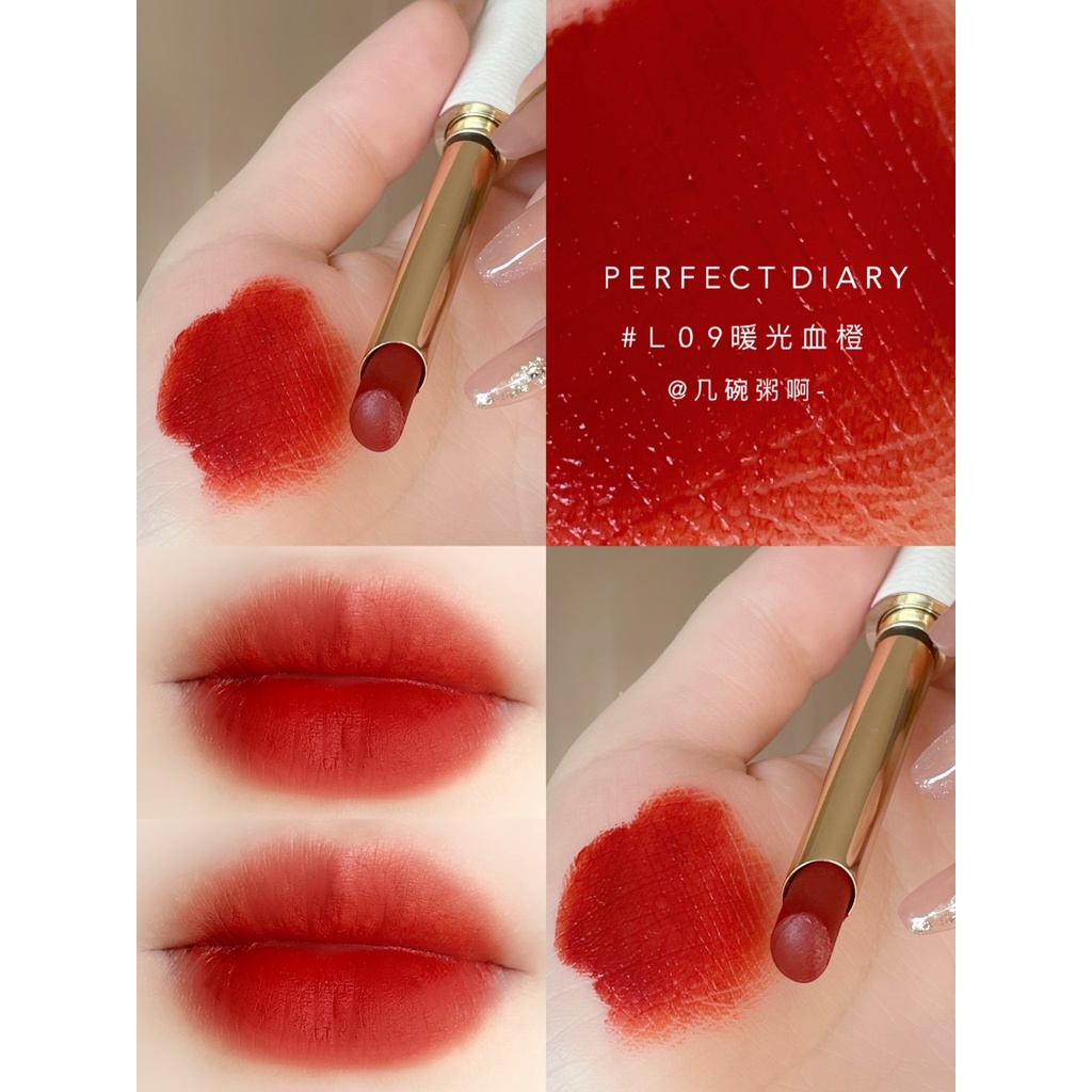 Son Thỏi PERFECT DIARY Velvet Slim Dưỡng Môi Căng Bóng