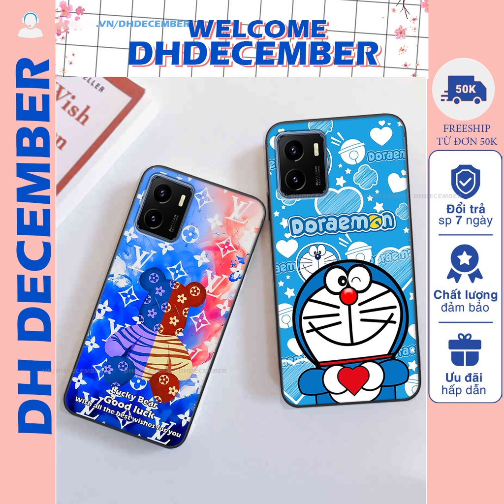 Ốp lưng Vivo Y15S / Y01 in hình gấu K@ws, gấu nâu, dor@emon RẺ- ĐẸP- BỀN