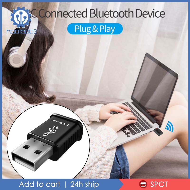 Bộ Thu Phát Âm Thanh Usb Bluetooth 5.0 2 Trong 1 Kool2-8 Cho Tv / Pc / Xe Hơi