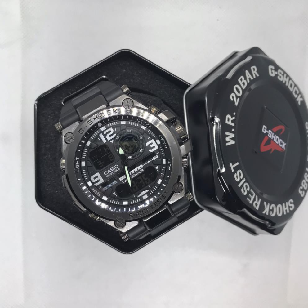 Đồng hồ nam G- shock MTG S1000 Original _ Kim-điện tử_Chống nước 5ATM_Viền Thép, Mặt kính chống va đập FULL BOX