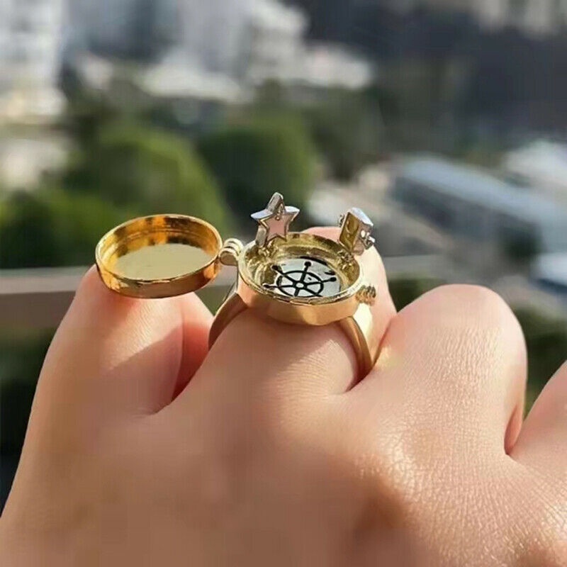 Nhẫn Đôi In Hình Spongebob Dễ Thương Làm Quà Tặng Cho Tuổi Teen