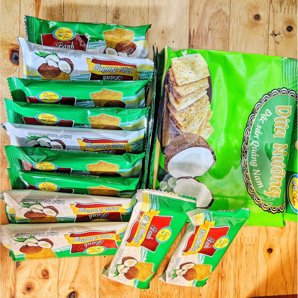 Bánh Dừa nướng giòn- đặc sản Quảng Nam- bịch lớn 200gr( 11 chiếc) loại đặc biệt