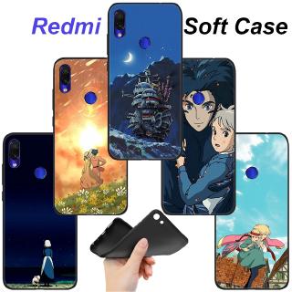 Ốp lưng silicone cho Xiaomi Redmi 8A S2 GO K20 K30 Pro Poco X2 Note 8 8T Pro Phone YX115 Howl's Moving Castle