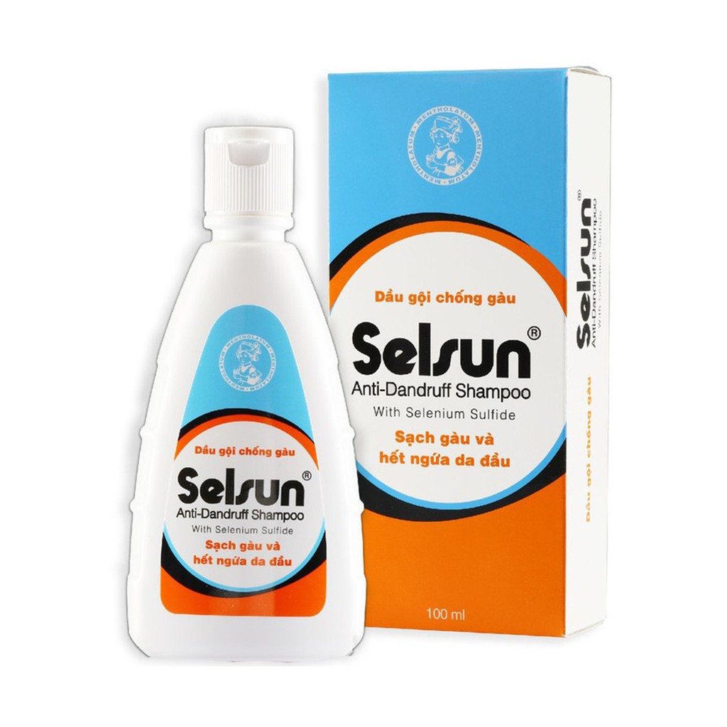 SELSUN 100ML DẦU GỘI SẠCH GÀU VÀ NGỨA .