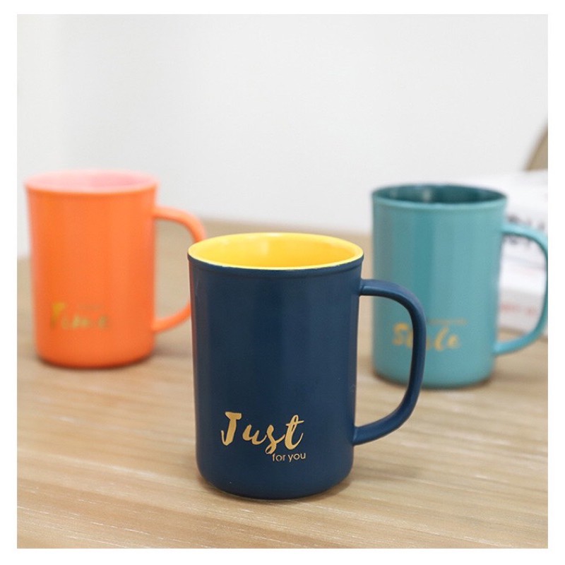 [Hàng mới về] Ly cốc hai màu tương phản cực sang trọng | Ly cốc trà cafe, văn phòng