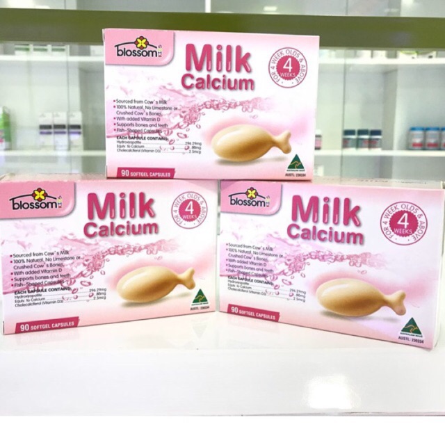 Viên uống bổ sung Canxi milk blossom hộp/90v