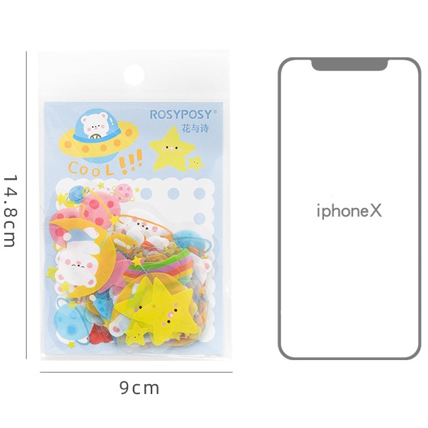 [Hàng mới về] Set nhãn dán Sticker Gấu Thỏ dễ thương